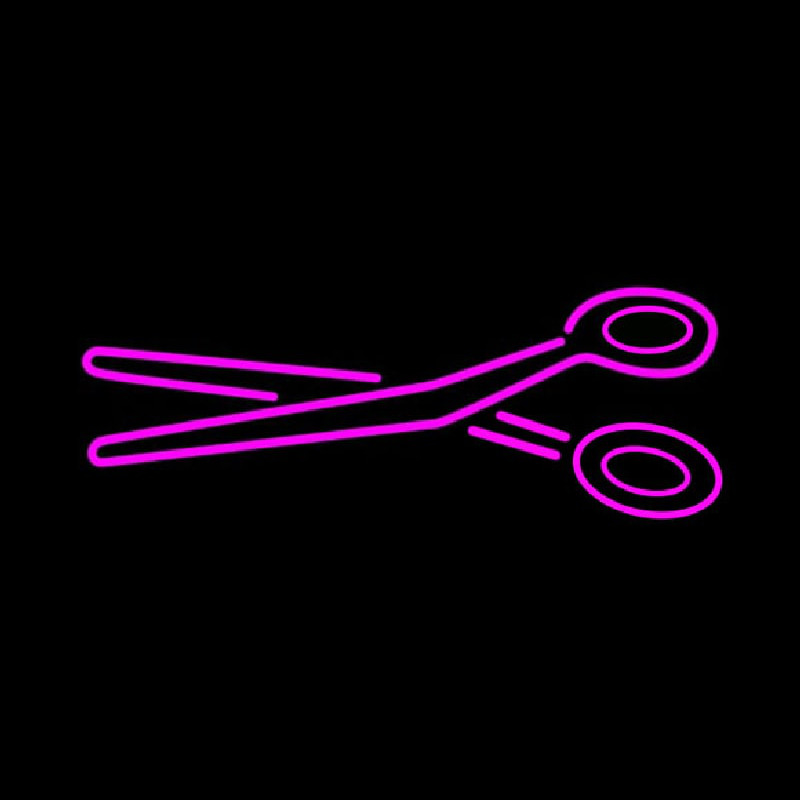 Pink Scissor Logo Neonkyltti