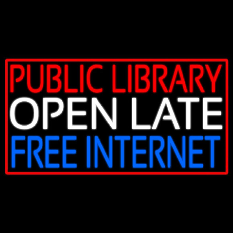 Public Library Open Late Free Internet Neonkyltti