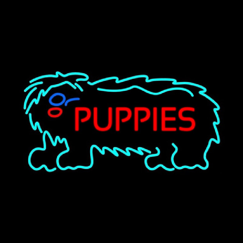 Puppies Block 1 Neonkyltti