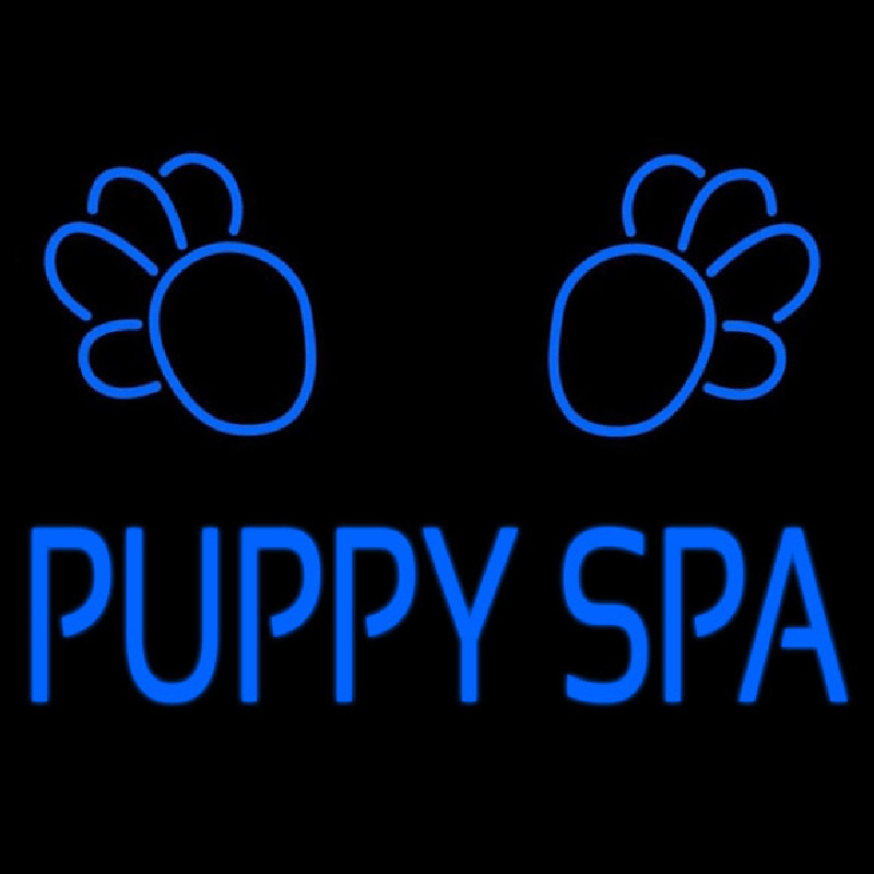 Puppy Spa Neonkyltti