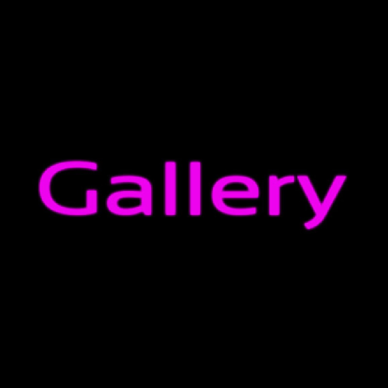 Purple Cursive Gallery Neonkyltti