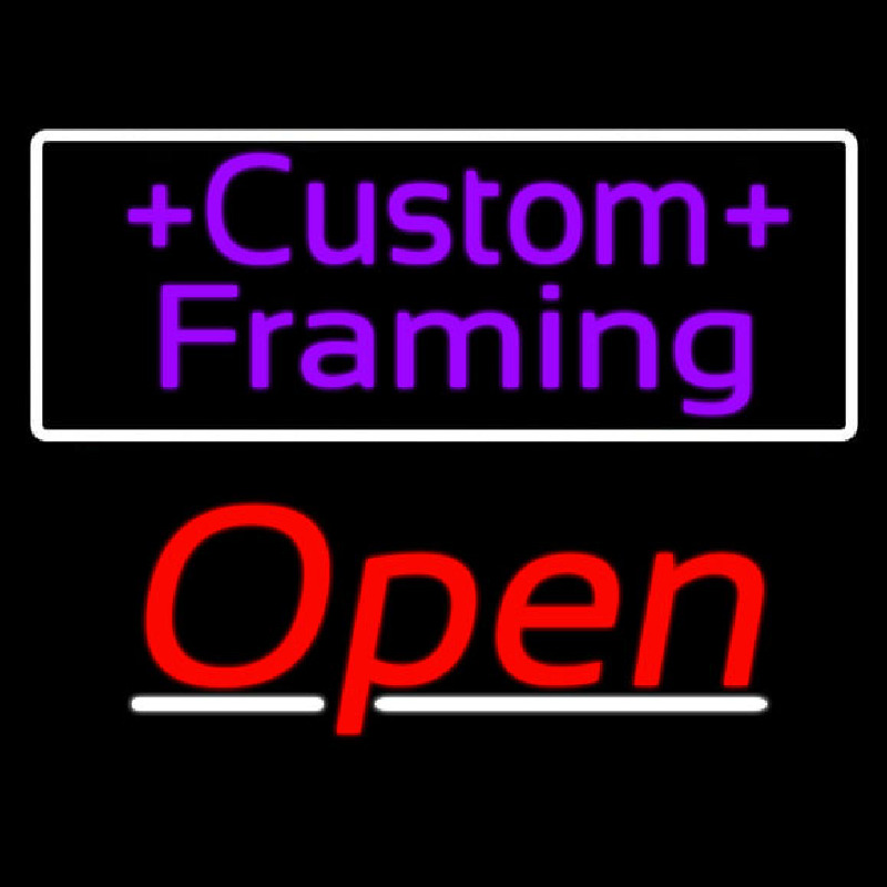 Purple Custom Framing With Open 3 Neonkyltti