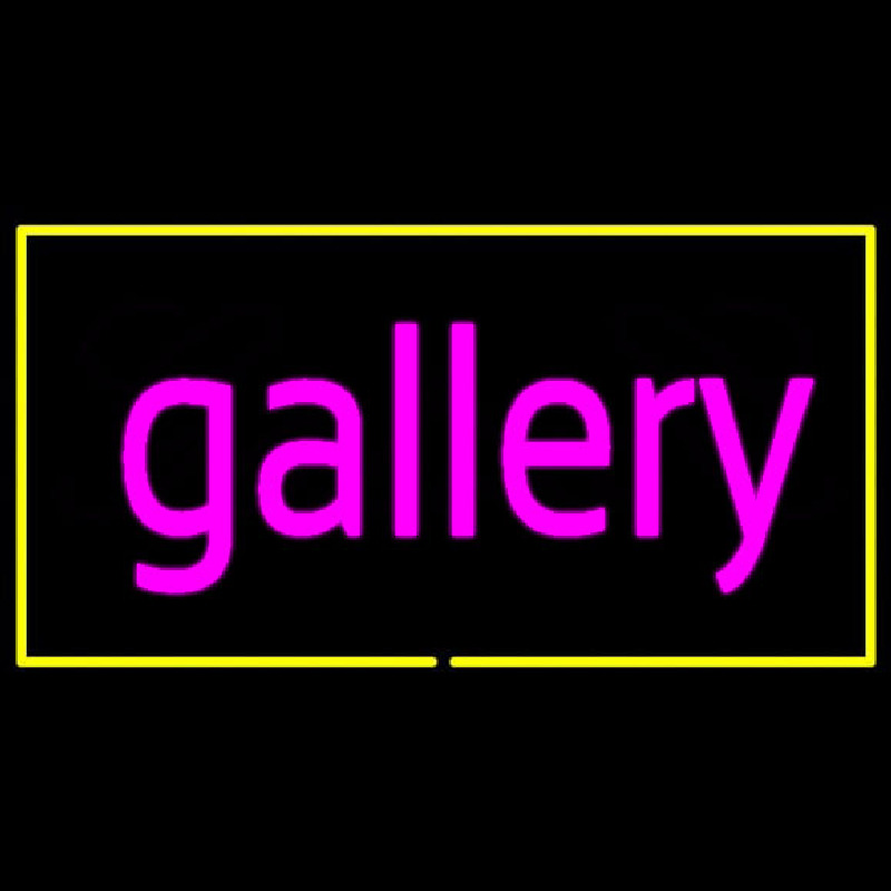 Purple Gallery Yellow Rectangle Neonkyltti