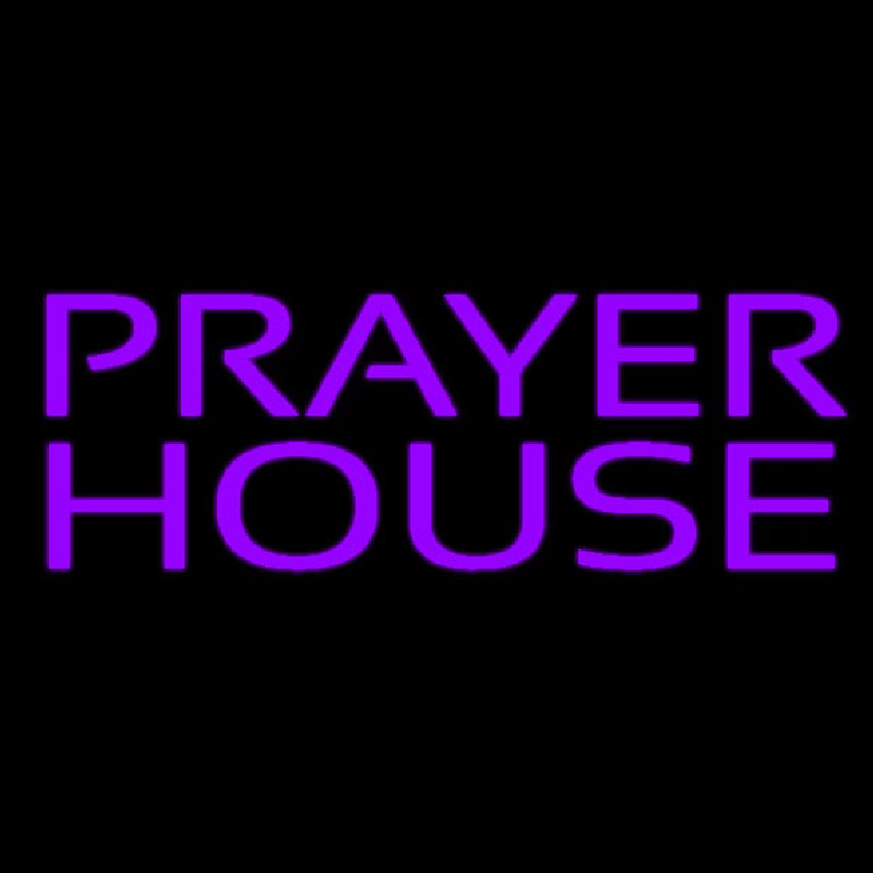 Purple Prayer House Neonkyltti