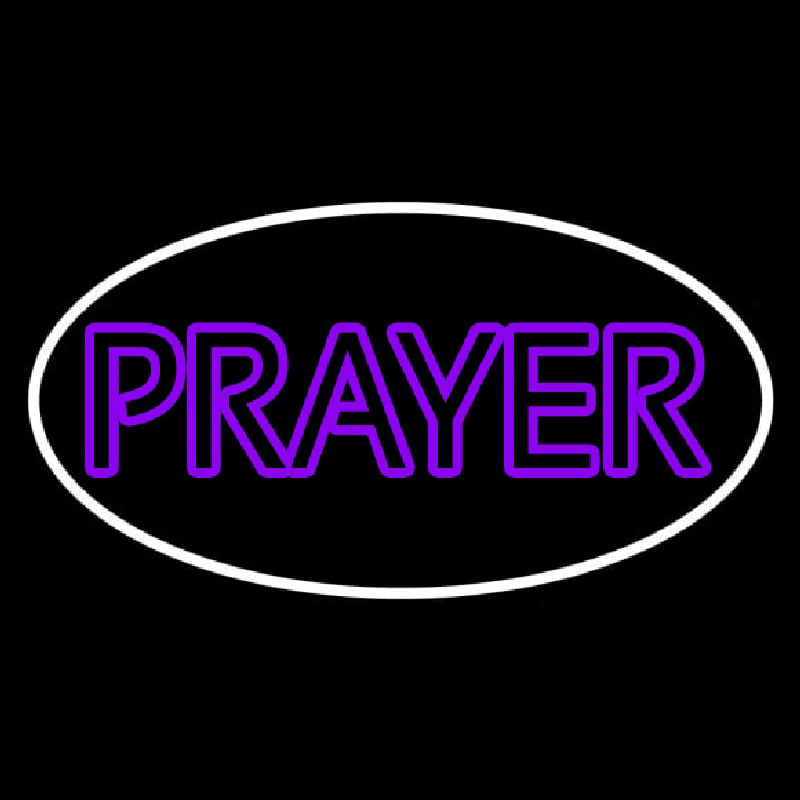 Purple Prayer With Border Neonkyltti