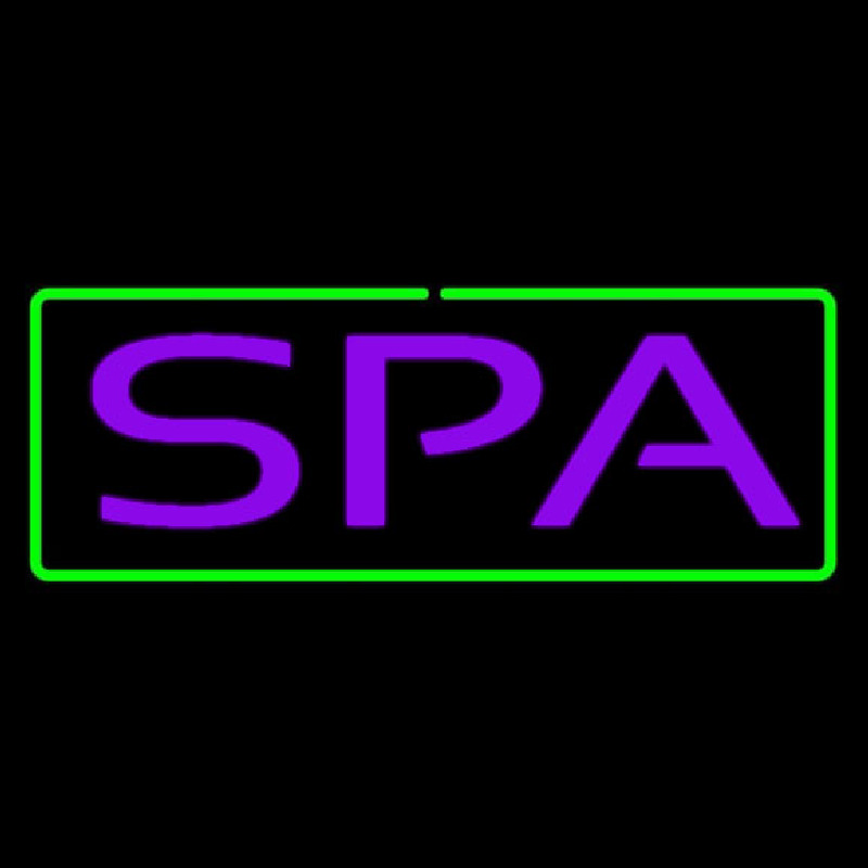 Purple Spa Green Border Neonkyltti