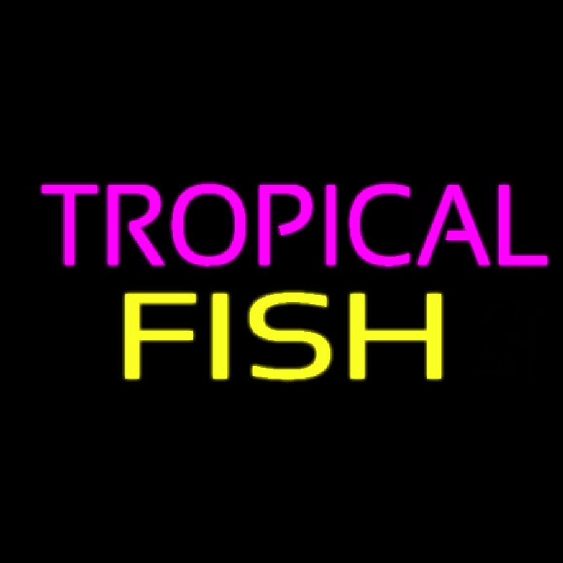 Purple Tropical Yellow Fish Neonkyltti