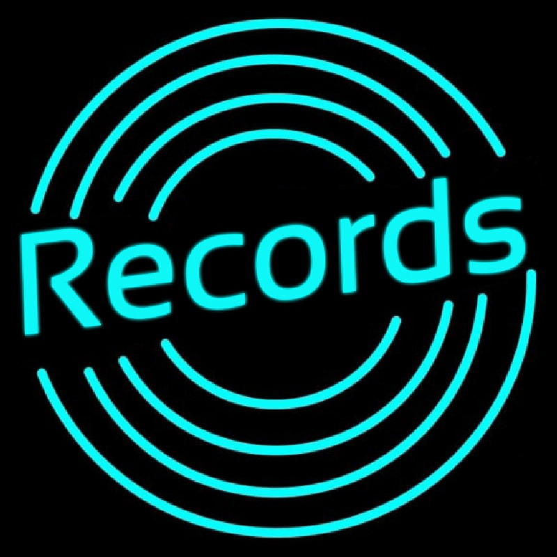 Records With Disc Neonkyltti