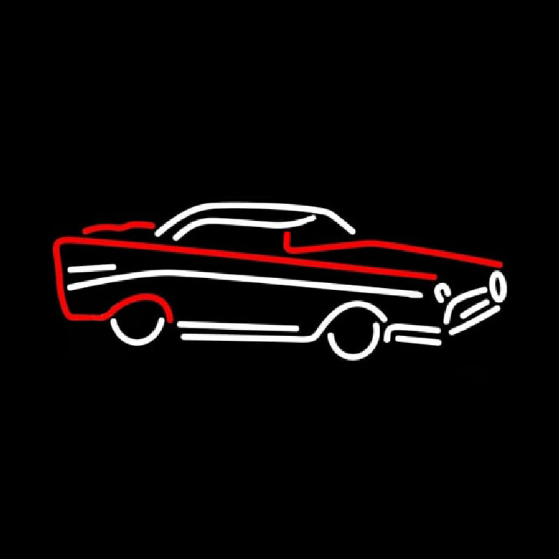 Red And White Car Logo Neonkyltti