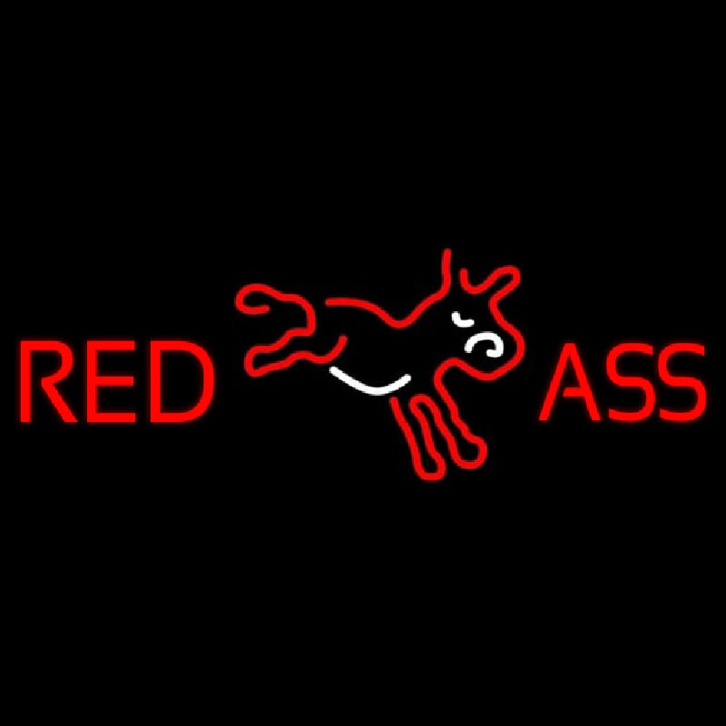 Red Ass Donkey Neonkyltti