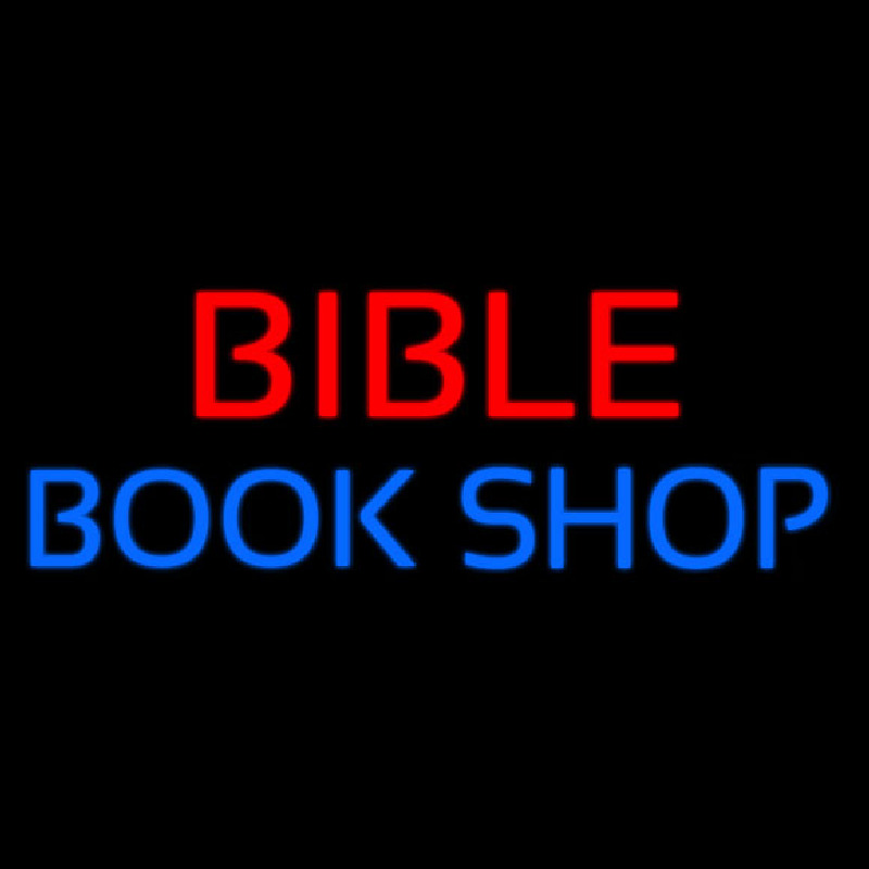 Red Bible Blue Book Shop Neonkyltti