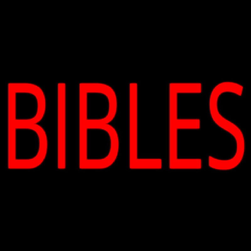 Red Bibles Neonkyltti