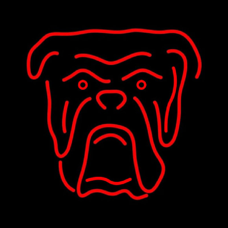 Red Bull Dog Logo Neonkyltti