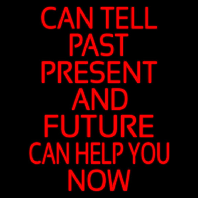 Red Can Tell Past Present Future Can Help You Now Neonkyltti