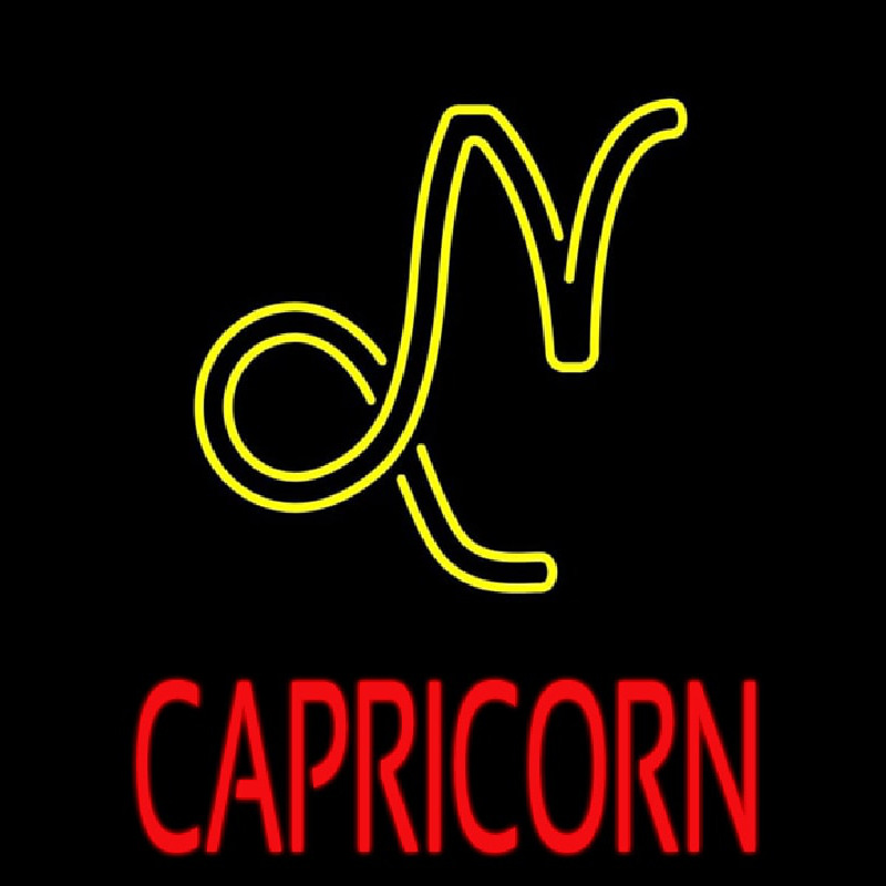 Red Capricorn Neonkyltti