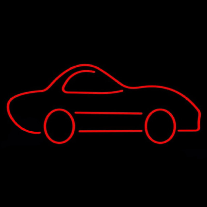 Red Car Logo Neonkyltti