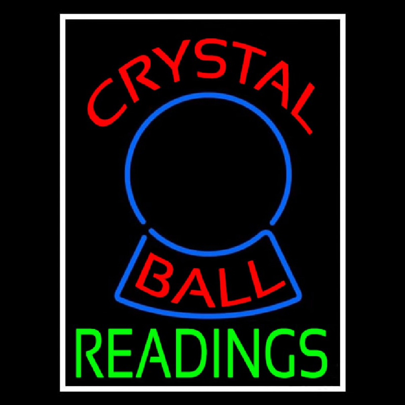 Red Crystal Ball Green Reader Neonkyltti