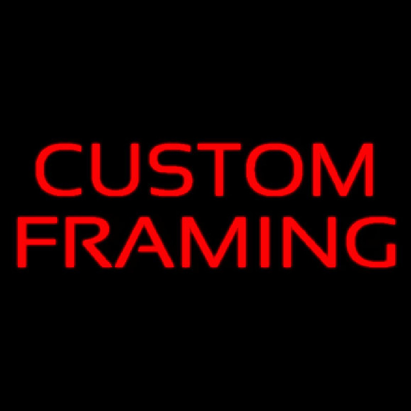 Red Custom Framing 1 Neonkyltti