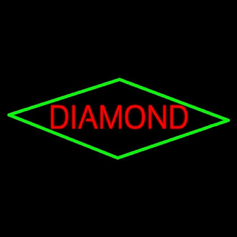 Red Diamond Block Neonkyltti