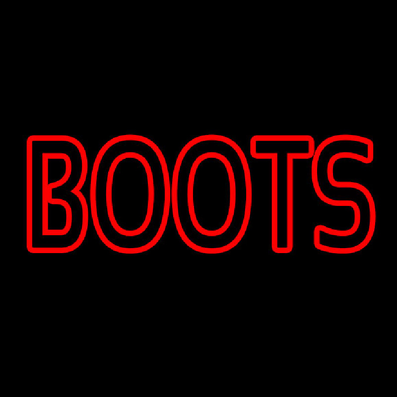 Red Double Stroke Boots Neonkyltti