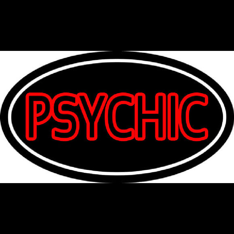 Red Double Stroke Psychic White Border Neonkyltti