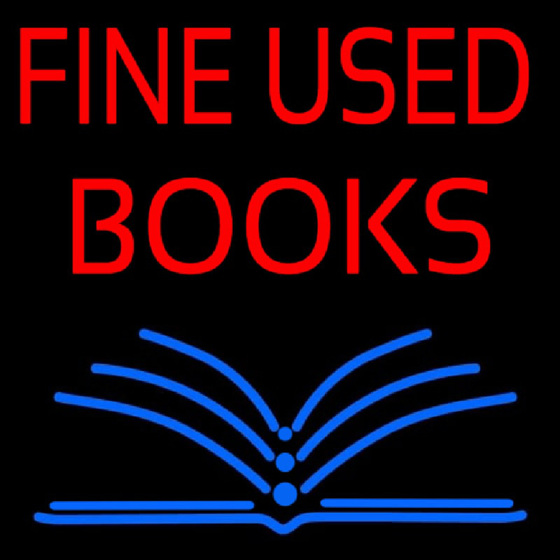 Red Fine Used Books Neonkyltti