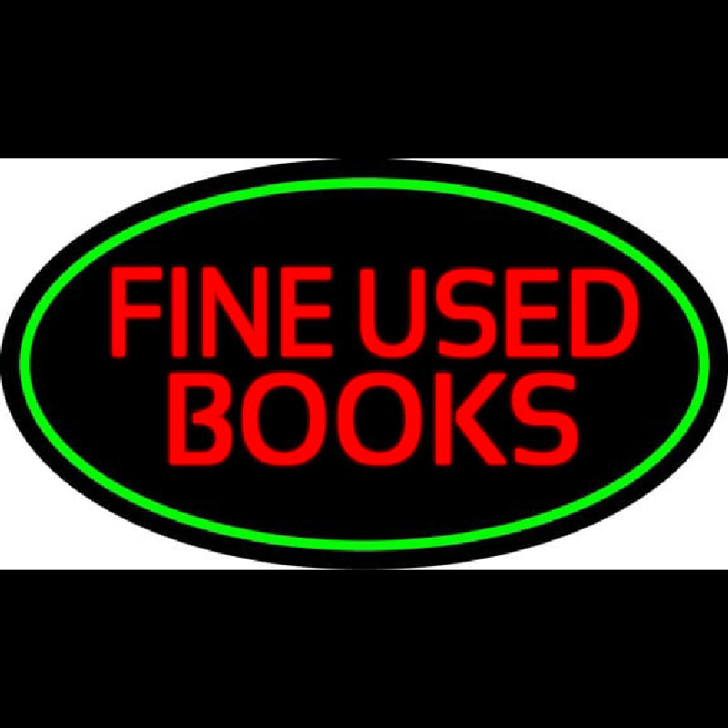 Red Fine Used Books Neonkyltti