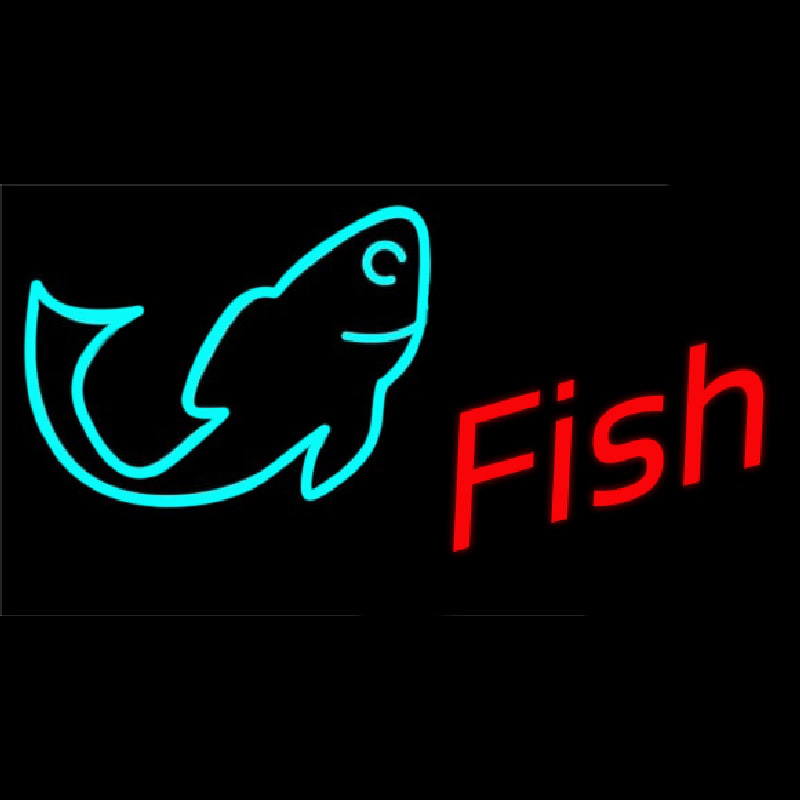 Red Fish Logo 1 Neonkyltti