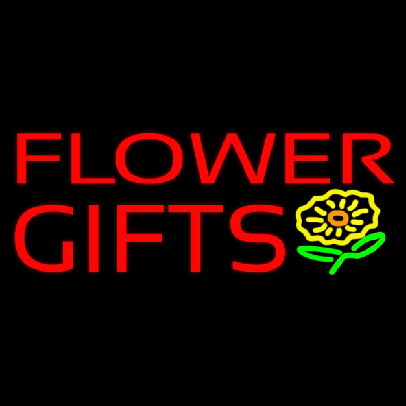 Red Flower Gifts In Block Neonkyltti