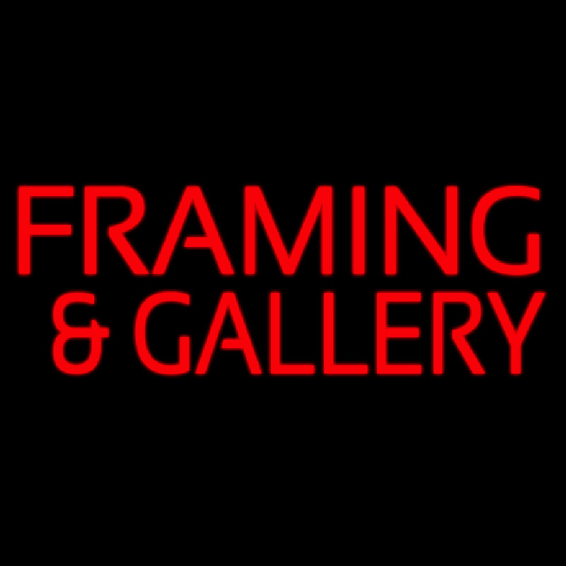 Red Framing And Gallery Neonkyltti