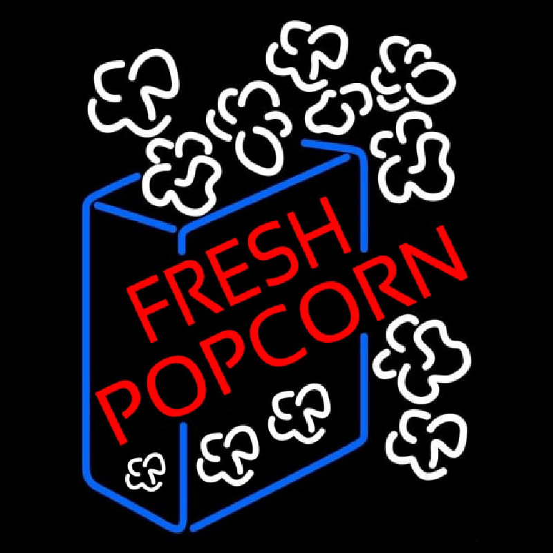 Red Fresh Popcorn Neonkyltti