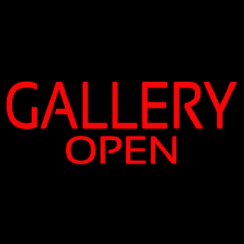 Red Gallery Open Neonkyltti