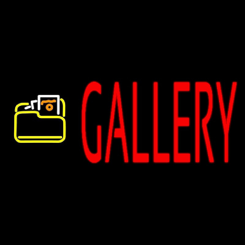 Red Gallery With Logo Neonkyltti