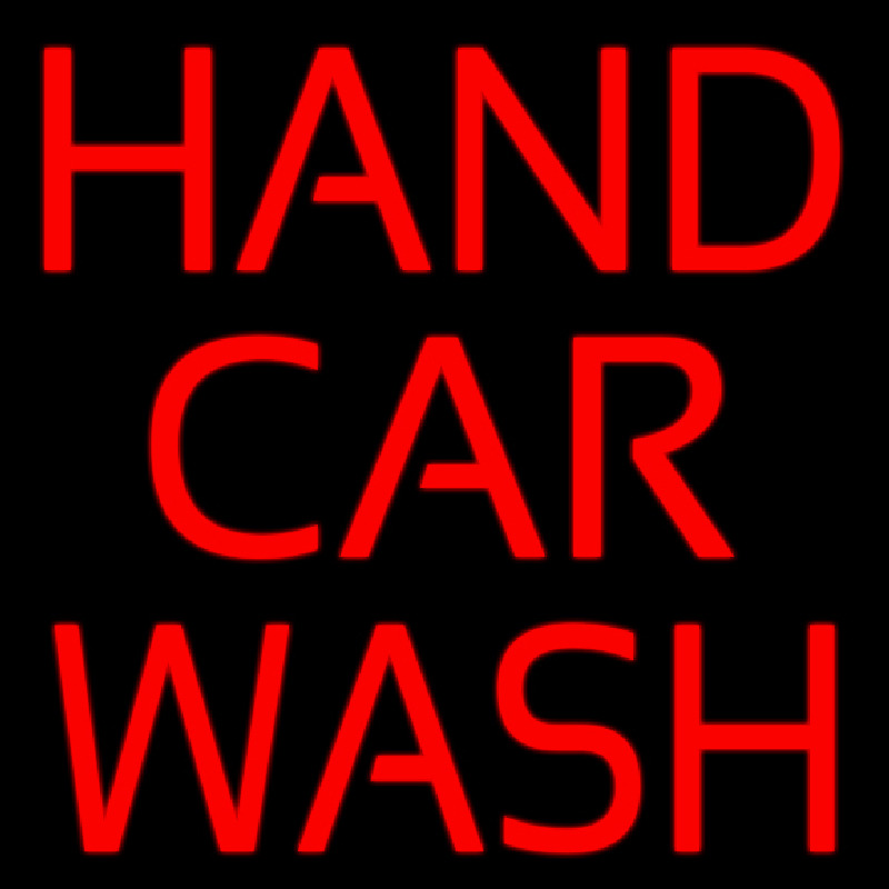 Red Hand Car Wash Neonkyltti