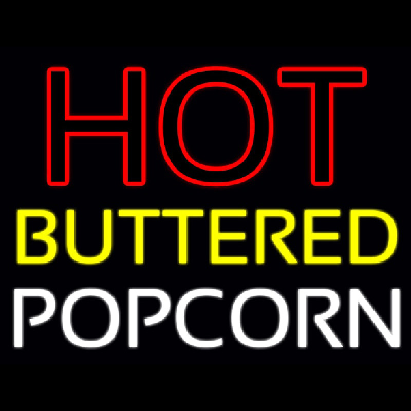 Red Hot Yellow Buttered White Popcorn Neonkyltti