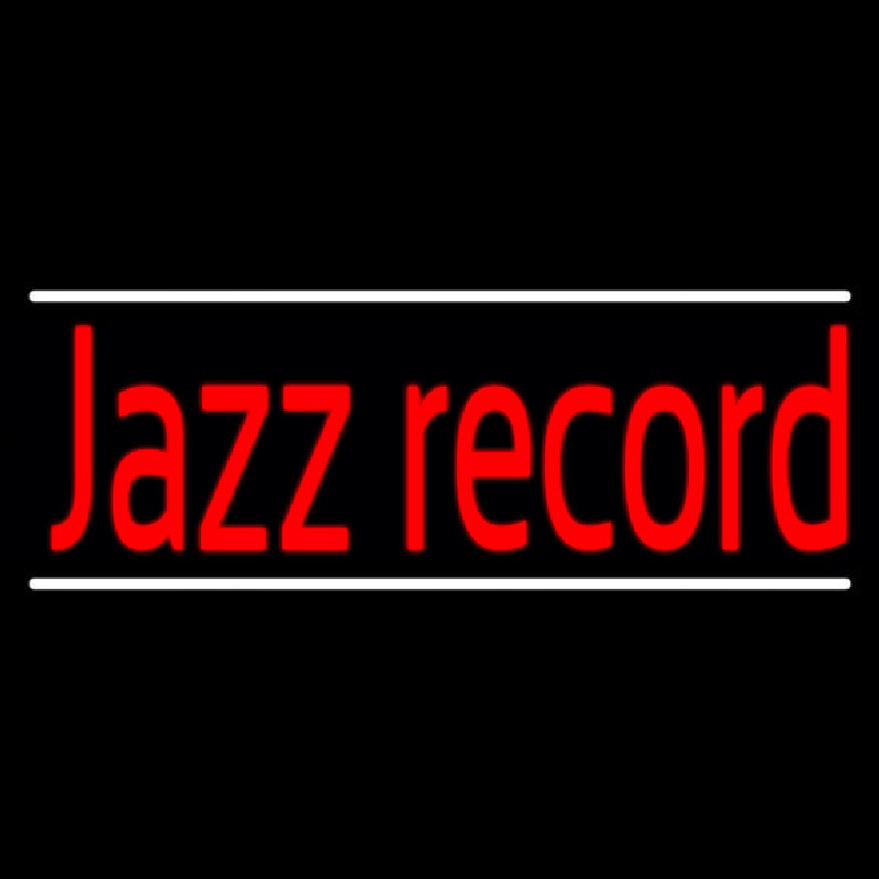 Red Jazz Record White Line 2 Neonkyltti