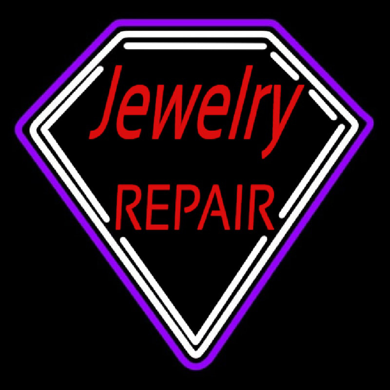 Red Jewelry Repair Diamond Border Neonkyltti