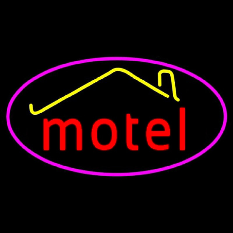 Red Motel With Symbol Neonkyltti