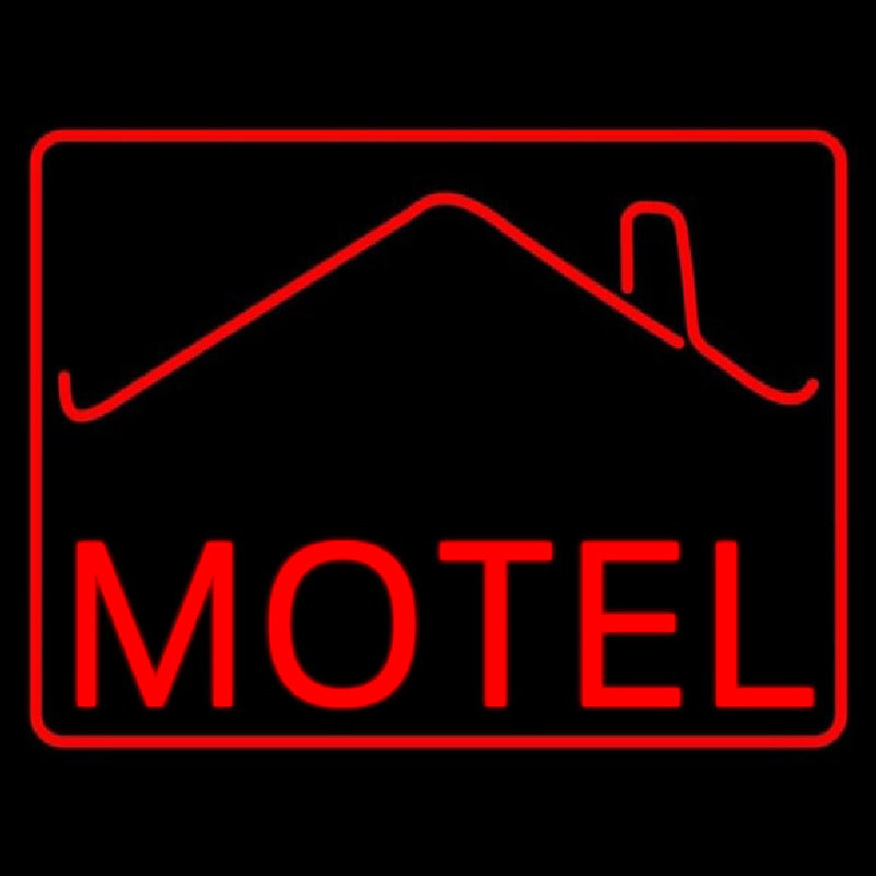 Red Motel With Symbol Neonkyltti