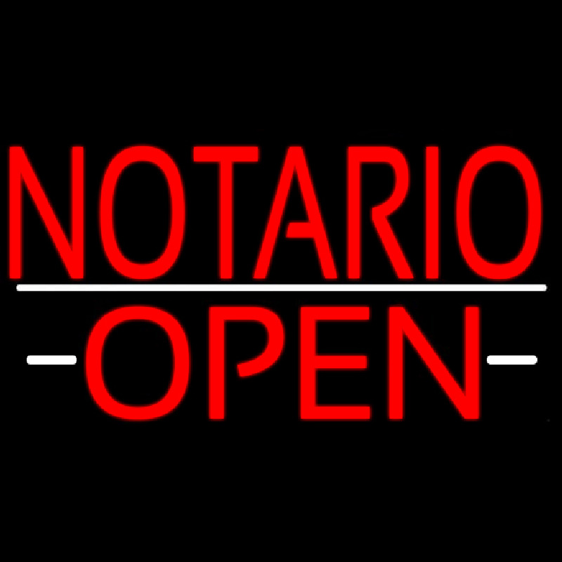 Red Notario Open Neonkyltti