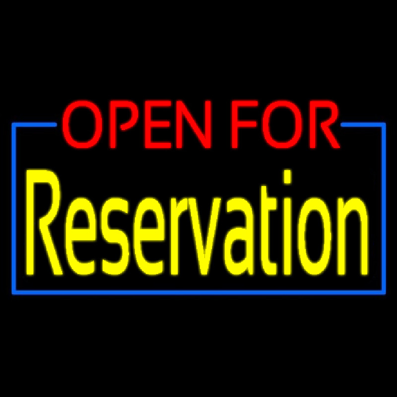 Red Open For Yellow Reservation Neonkyltti