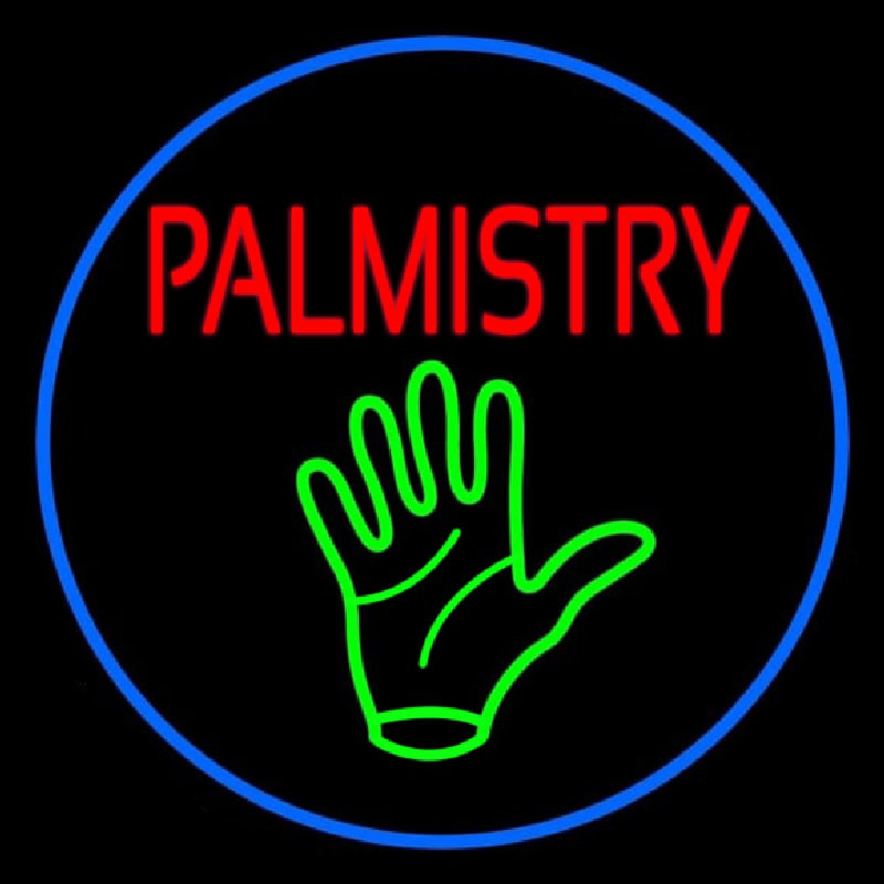 Red Palmistry Neonkyltti