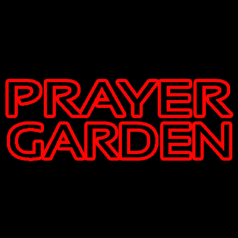 Red Prayer Garden Neonkyltti