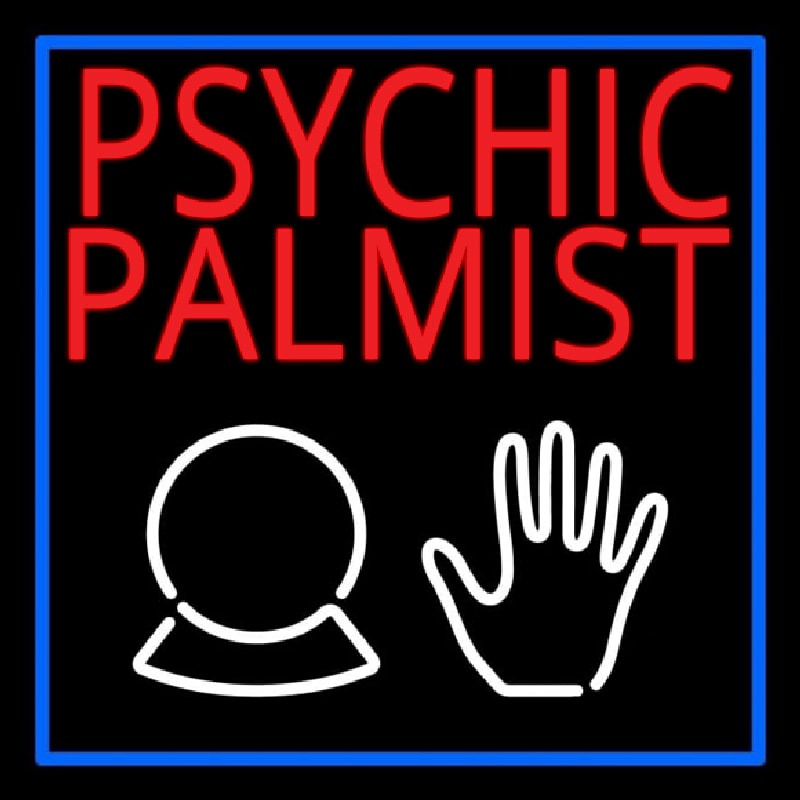 Red Psychic Palmist Neonkyltti