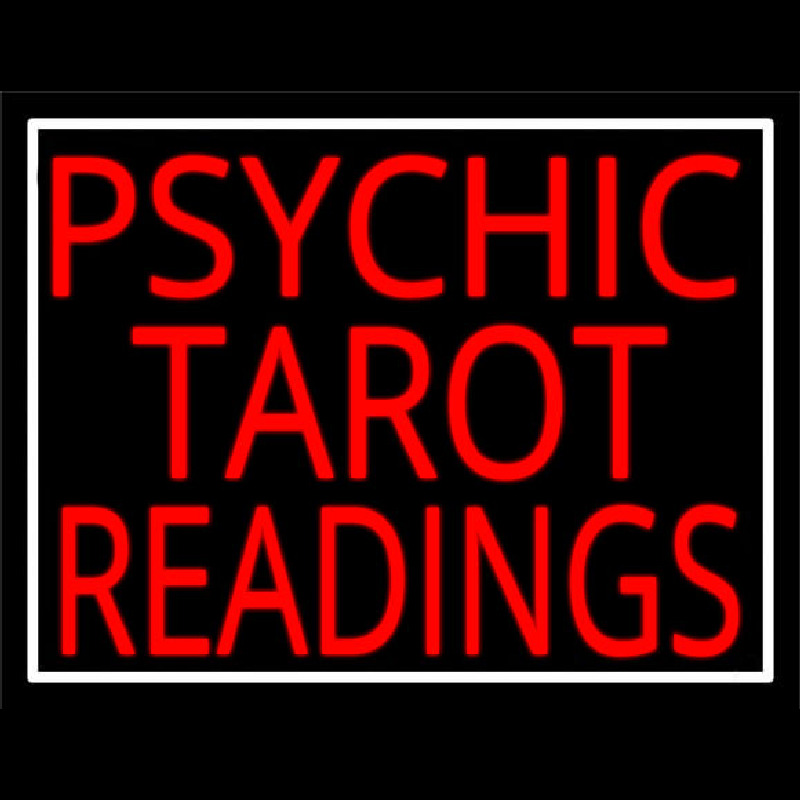 Red Psychic Tarot Readings Block Neonkyltti