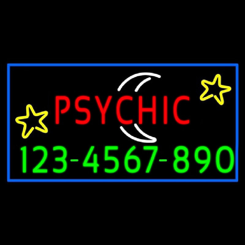 Red Psychic White Logo Phone Number Neonkyltti