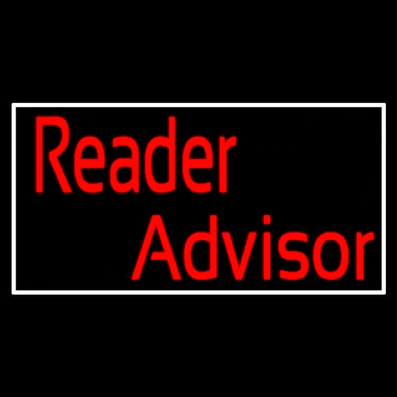 Red Reader Advisor With White Border Neonkyltti