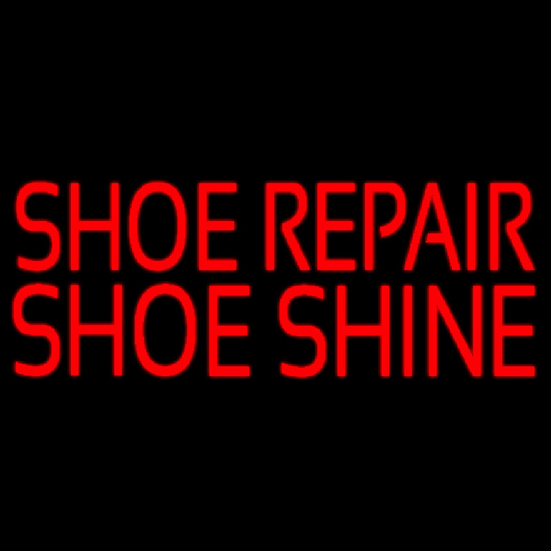 Red Shoe Repair Shoe Shine Neonkyltti