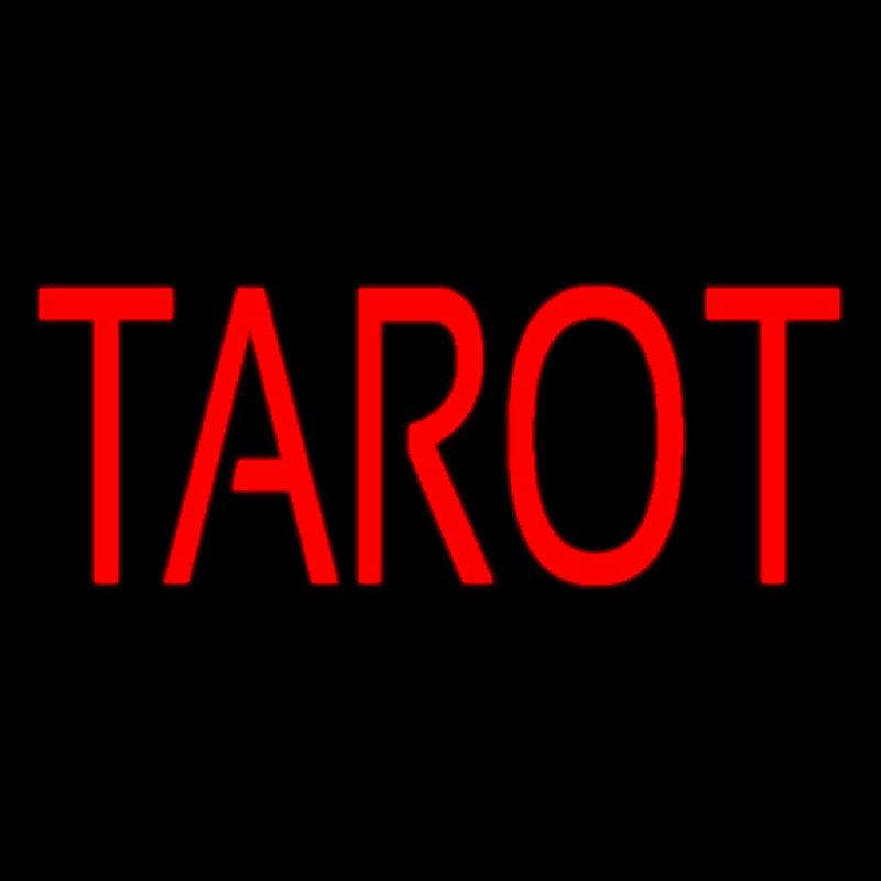 Red Tarot Neonkyltti