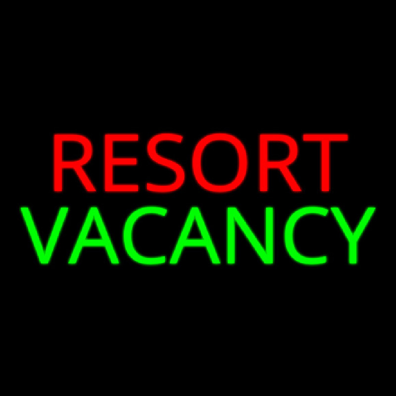 Resort Vacancy 2 Neonkyltti